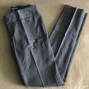 Gray Straight Leg Dress Pants